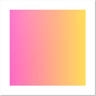 Pink Orange Gradient Posters and Art